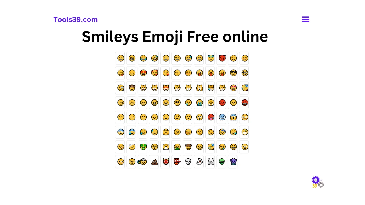 Smileys Emoji Free Online Tools39 smileys-emoji-free-online-tools39